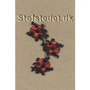 3 X Strygemærker med små mariehøner - Dyr