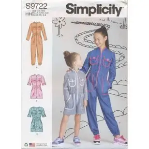 Simplicity 9722 Pige kedeldragt, heldragt, kjole - Simplicity mønstre