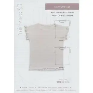 122 Minikrea - EASY T-SHIRT, 2-14 ÅR - Symønstre