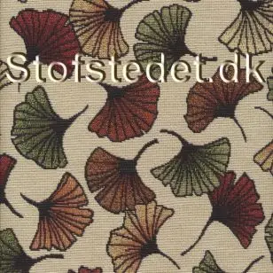 Gobelin i offwhite med Ginko-blad - Gobelin