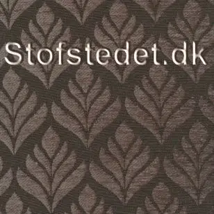 Jacquard Chenille Deluxe med blødt lotusblad i støvet brun - Velour