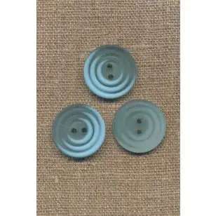 2-huls knap med cirkler i lys turkis - Knapper Blå, turkis og petrol