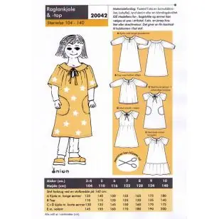 Onion 20042 -Raglankjole & -top - Snitmønstre Onion til børn