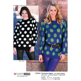 212324 Sweater m/jomboprikker - Pind 3-3½