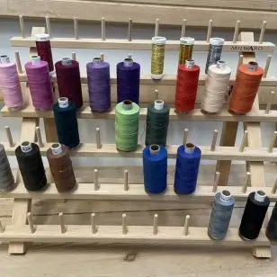 Milward trådholder i træ - 60 spoler - Diverse