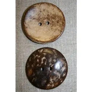 Kokosknap 50 mm. - Træ- og Horn-knapper