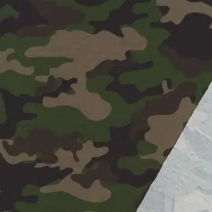 Bomuld/lycra økotex army / camouflage print i army/brun/sort - Bomuldsjersey mønstret