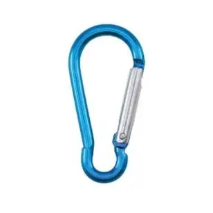 Karabinhage i turkis 60x30 mm. - Spænder og hægter