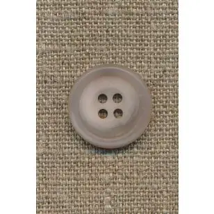 4-huls knap sand/klar, 20 mm. - 