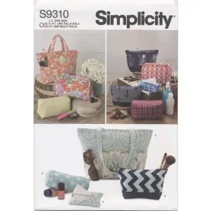 Simplicity 9310 Tasker, Toilettaske, kosmetik pung. - Simplicity mønstre