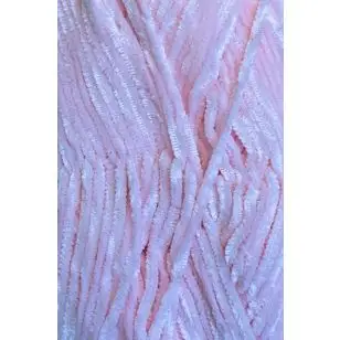 Chenille velour garn i babylyserød - P: 4-4½ - Chenille