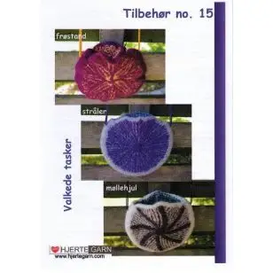 Tilbehør no. 15/ Valkede tasker - Strikkeopskrift tilbehør/filt