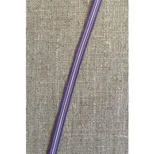Smalt bånd stribet i lilla, lyselilla og lavendel 8 mm. - Div. bånd
