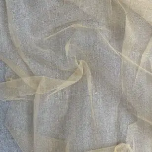 Brudetyl shiny i lys guld - Tyl