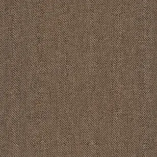 Møbelstof i sildebens vævning i brun - Møbelstof