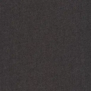 Møbelstof i sildebens vævning i koksgrå - Møbelstof