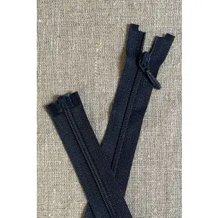 20-60 cm.delbar spiral - kjole / corsage lynlås 4 mm.  YKK i Marine - Lynlåse delbare