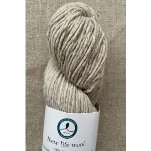 New life Wool - Recycles uld garn i meleret sand - P: 5 . New Life Wool - Recycled