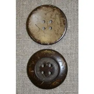 Kokosknap 38 mm. - Træ- og Horn-knapper