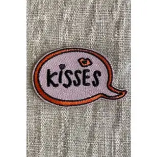 Motiv med tale boble - Kisses - Pige