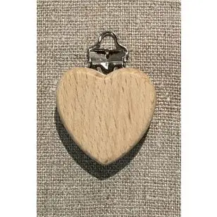 Træ seleclips hjerte - Diverse