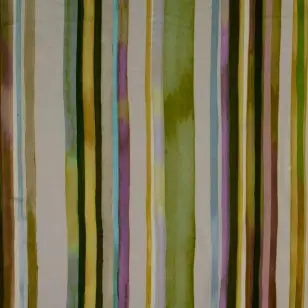 Let 100% viskose satin stribet i støvet grøn, army, pudder-brun, lilla - Satin