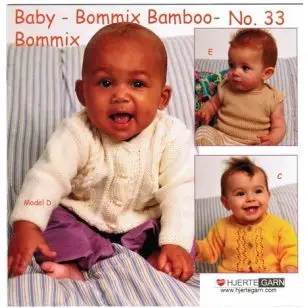 Hæfte Baby no. 33 Bommix/Bommix Bamboo - Strikopskrifter baby
