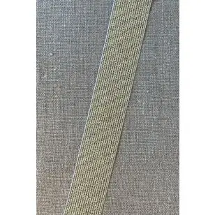 Elastik til bælter/linning 30 mm. guld - Elastik og kantelastik