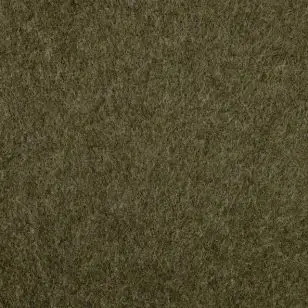 Strikket 100% uld fleece i mørk army - Uld