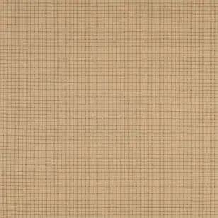 100% bomuld i offwhite med lysebrun tern - Ternet bomuld