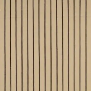 100% bomuld i offwhite med sort strib - Stribet bomuld