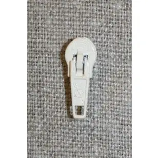 Lynlås-skyder 4 mm i off-white - ecru - 