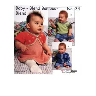 Hæfte baby no. 34 Blend/Blend Bamboo - Strikopskrifter baby