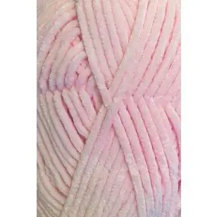 Chenille 6  - velour garn i babylyserød - 100 gram - Effektgarn
