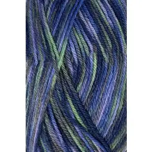 Strømpegarn New Running lilla, lime, blå - Strømpegarn