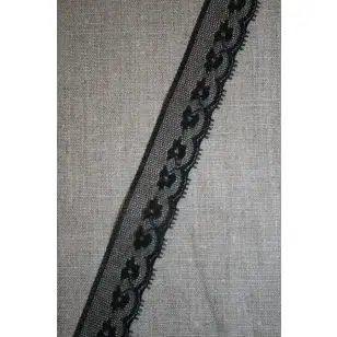 Sort nylonblonde, 25 mm. - Blonder