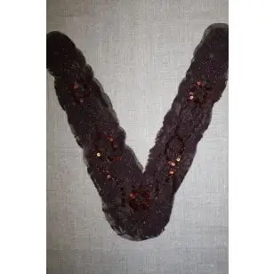 Brun besætning i blonde m/palietter - Besætninger