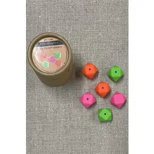 Æske med pindepeskytter - Geo - farvet - Strikketilbehør