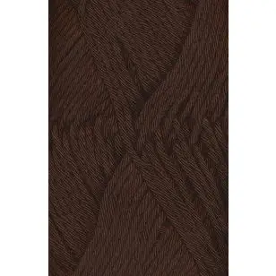 Cotton 8/8 Hjertegarn i mørkebrun - Bomuldsgarn