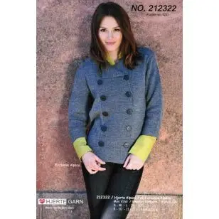 212322 Cardigan m/2 rækker knapper - Pind 3-3½