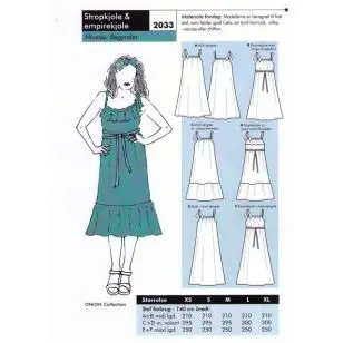 Onion 2033 Stropkjole & empirekjole - Snitmønstre Onion til voksne