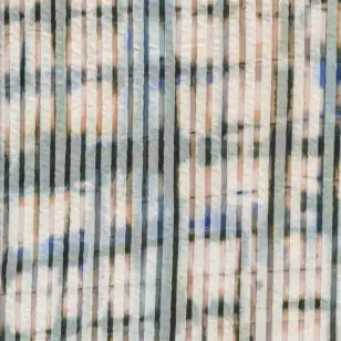 Jersey/strik stribet-batik offwhite-army-blå - Strik