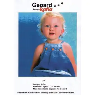 Gepard mønster Baby A-top - Strikopskrifter 50%