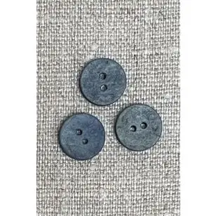 Kokos knap i denim 12 mm. - Knapper