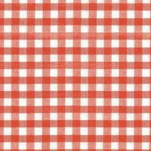 Voksdug i køkkentern i hvid og rød - Boligtekstiler