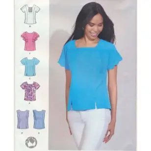 Simplicity 8883 Bluse med variationer - Simplicity mønstre