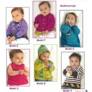 Hæfte baby no. 14 Blend Bamboo - Strikopskrifter baby