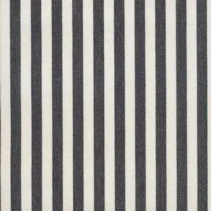 Liggestole stof smal stribet sort/off-white - Liggestolestof