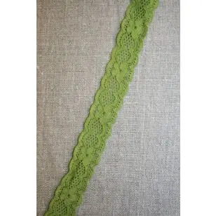 Strækblonde 20 mm. lime - Blonder