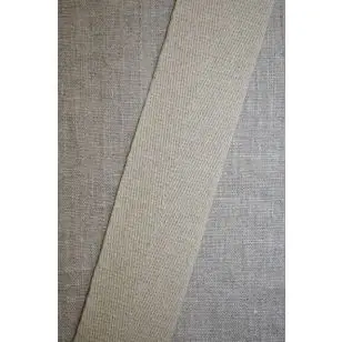 Hørgjord-bånd 50 mm. natur - Gjordbånd, bændel og sportsbånd